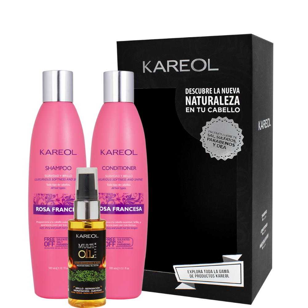 KAREOL PACK ROSA FRANCESA CHAMPU+ACOND+MULTI OIL