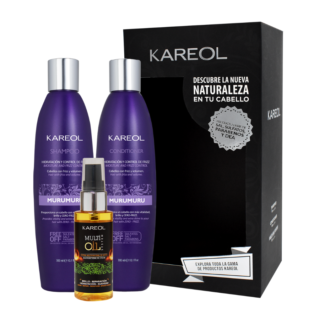 KAREOL PACK MURUMURU CHAMPU+ACOND+MULTI OIL
