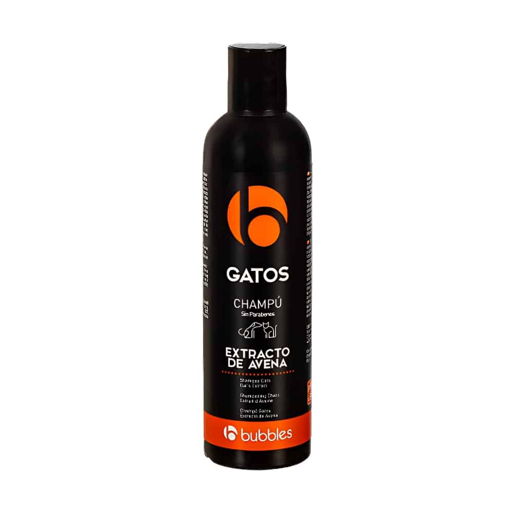 BUBBLES CHAMPU GATOS EXTRACTO DE AVENA 250 ml.