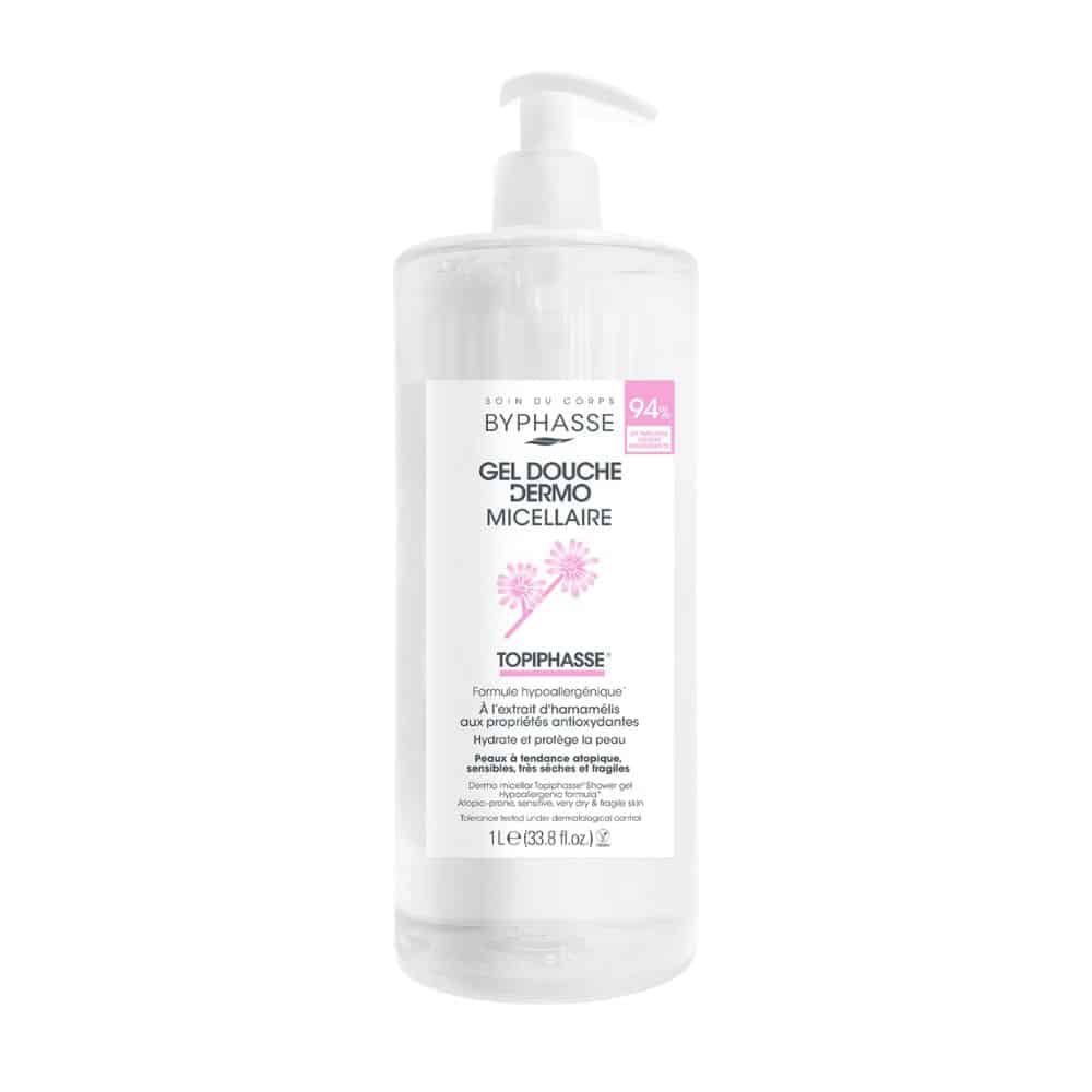 BYPHASSE GEL DE DUCHA DERMO MICELAR TOPIPHASSE (EXTRACTO DE HAMAMELIS). 1 lt.