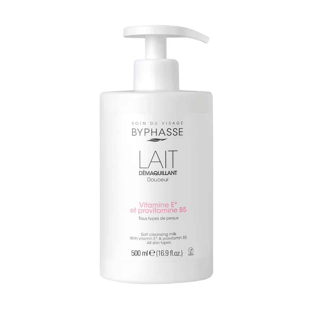 BYPHASSE GENTLE MAKE-UP REMOVER MILK FACE & EYES ALL SKIN TYPES 500 ml. DISPENSER