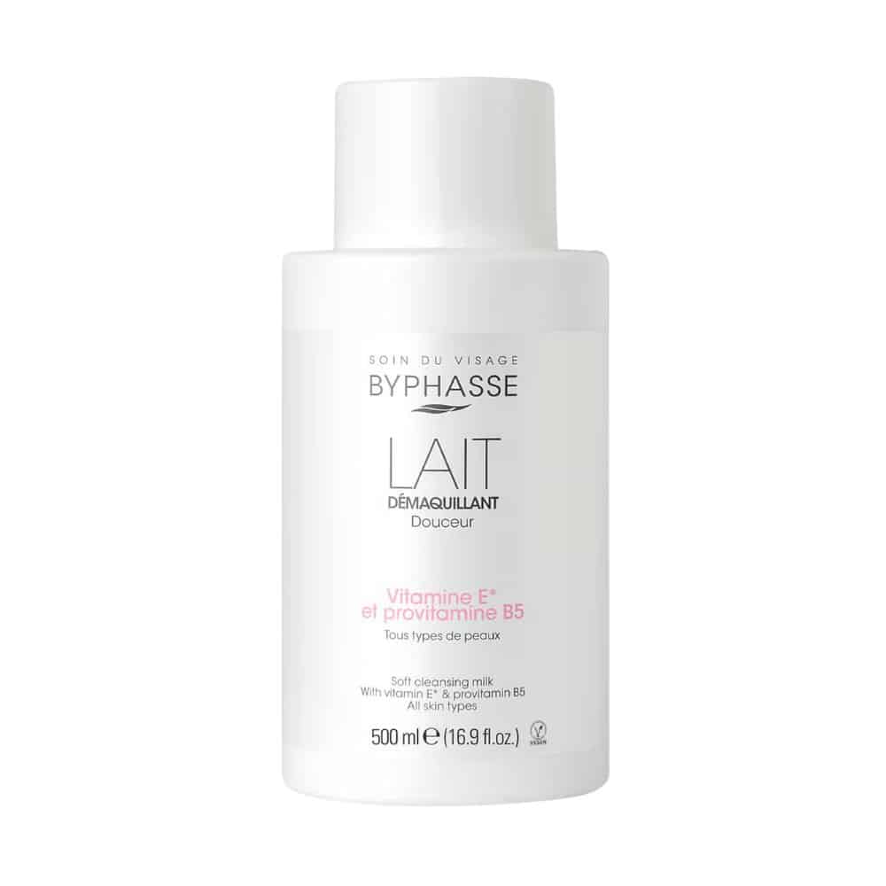 BYPHASSE LECHE DESMAQUILLANTE DOUCEUR CARA & OJOS TODO TIPO DE PIEL 500 ml.
