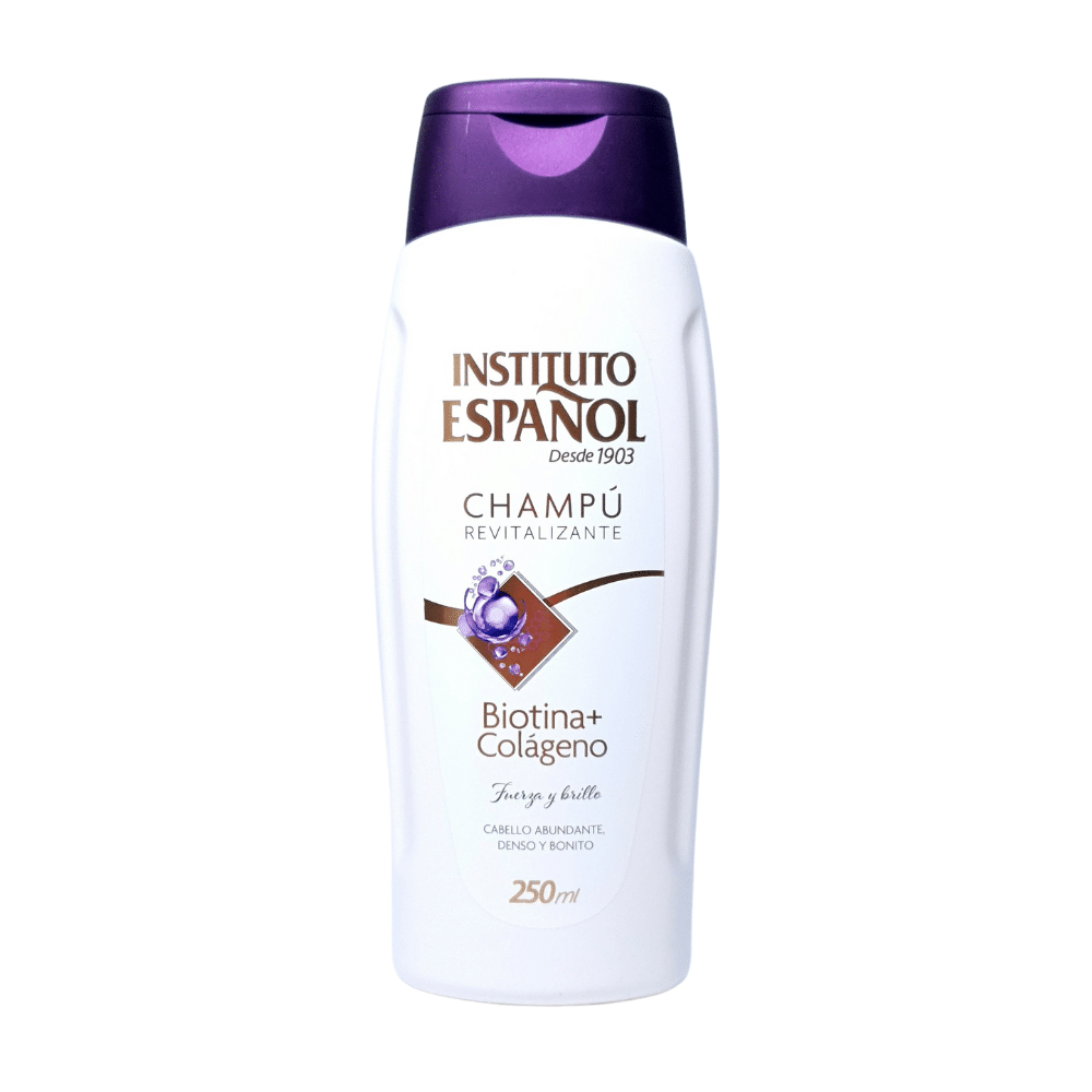 CHAMPÚ REVITALIZANTE BIOTINA + COLÁGENO INSTITUTO ESPAÑOL 250ML