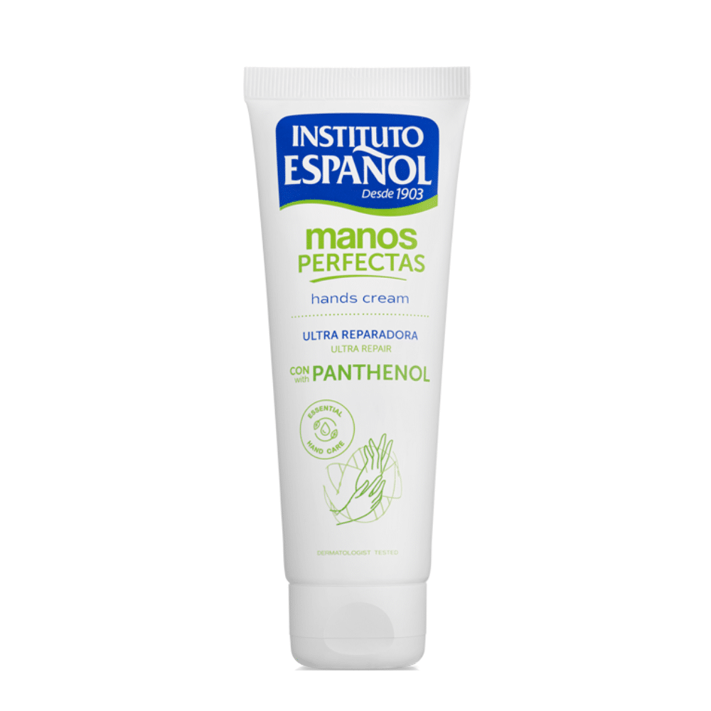 CREMA DE MANOS ULTRA REPARADORA CON PANTHENOL MANOS PERFECTAS INSTITUTO ESPAÑOL 75ML
