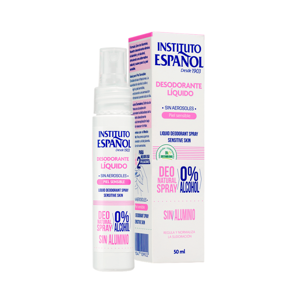 DESODORANTE LIQUIDO PIEL SENSIBLE INSTITUTO ESPAÑOL 50 ml.