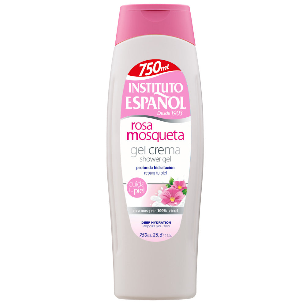 GEL DE BAÑO ROSA MOSQUETA INSTITUTO ESPAÑOL 750 ml.