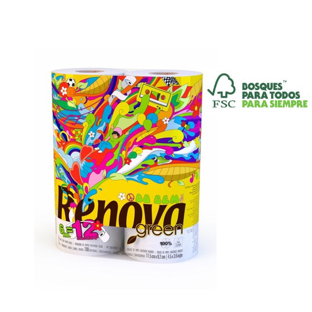PAPEL HIGIENICO GREEN XXL 6R